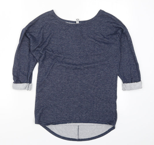 H&M Womens Blue   Pullover Sweatshirt Size XS