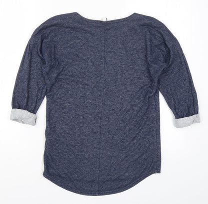 H&M Womens Blue   Pullover Sweatshirt Size XS