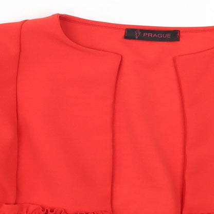Womens UK Size 14 Prague Red Jacket