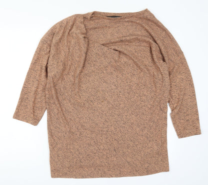 Capsule Womens Brown  Knit Pullover Jumper Size 14