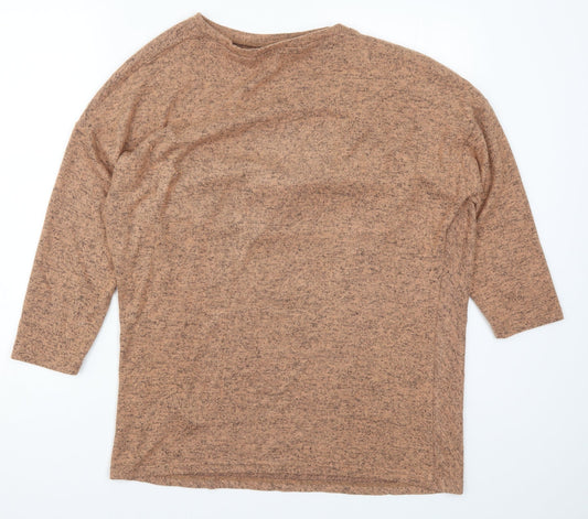 Capsule Womens Brown  Knit Pullover Jumper Size 14