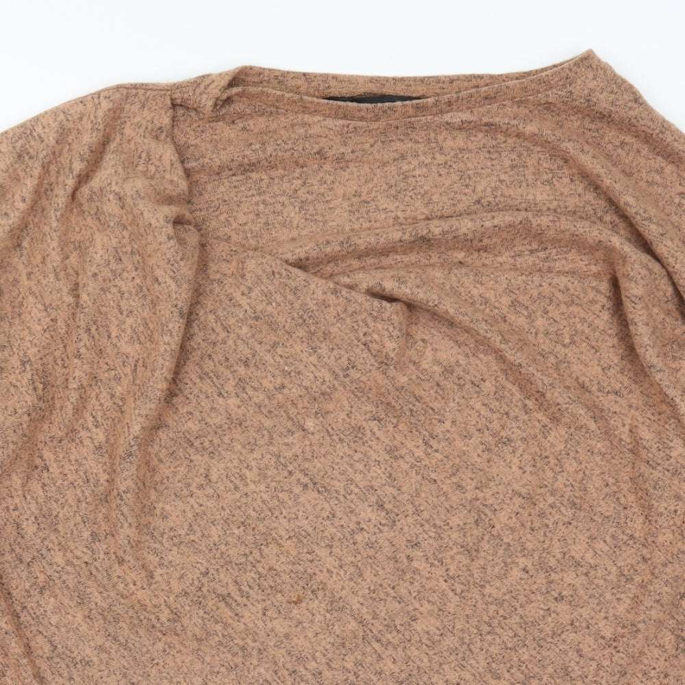 Capsule Womens Brown  Knit Pullover Jumper Size 14