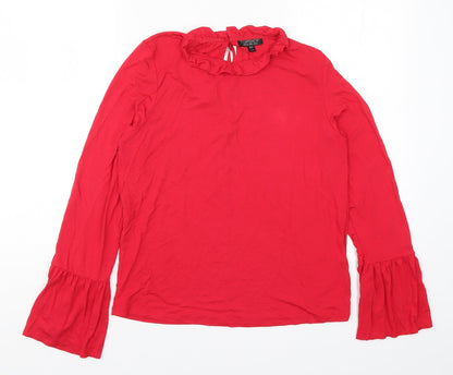 Topshop Womens Red   Basic T-Shirt Size 12