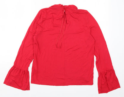 Topshop Womens Red   Basic T-Shirt Size 12