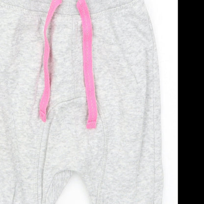 H&M Girls Grey   Sweatpants Trousers Size 12 Months