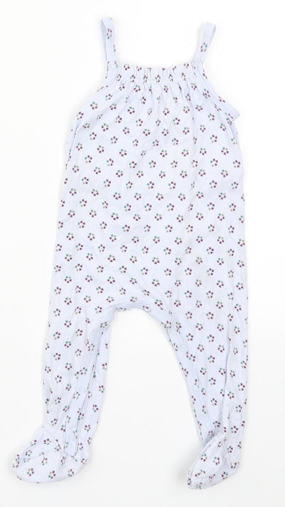 Preworn Girls Blue Geometric  Cami One Piece Size 9-12 Months  - Stars