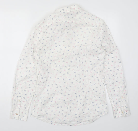 Mens UK Size S Marks and Spencer White  Button-Up Long Sleeve Casual Shirt