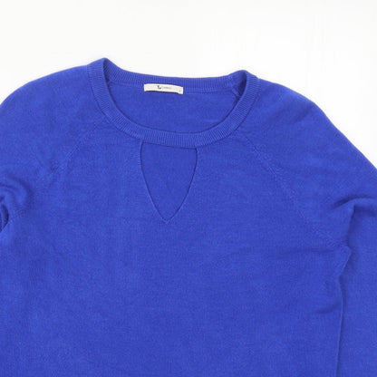 TU Womens Blue  Knit Pullover Jumper Size 8