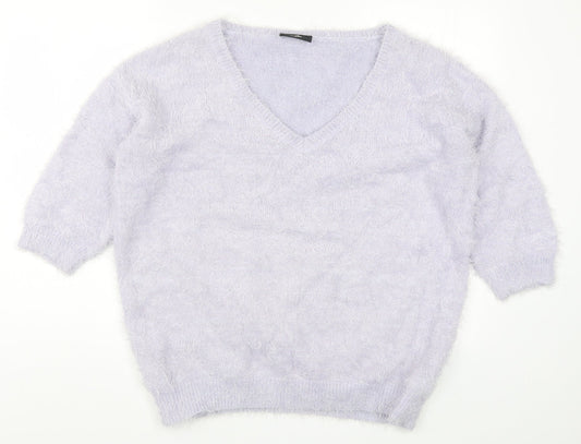 Womens UK Size M Wallis Purple Pullover Jumper
