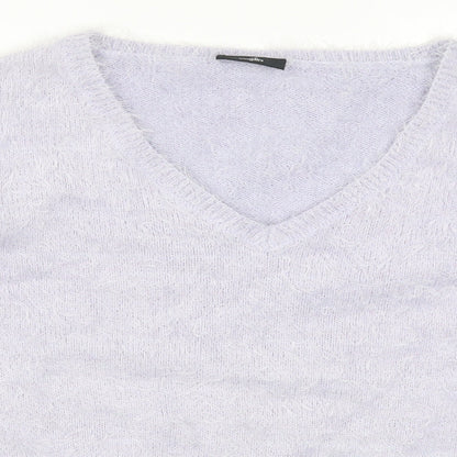 Womens UK Size M Wallis Purple Pullover Jumper
