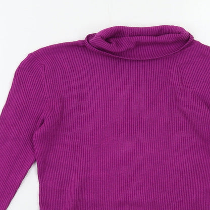 Womens UK Size 10 Marks and Spencer Purple Pullover Jumper