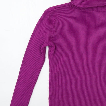 Womens UK Size 10 Marks and Spencer Purple Pullover Jumper
