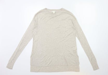 Womens UK Size XS H&M Beige Pullover Jumper