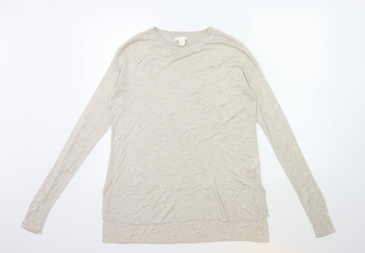 Womens UK Size XS H&M Beige Pullover Jumper