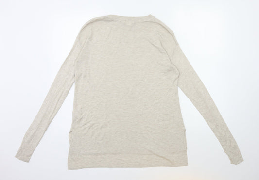 Womens UK Size XS H&M Beige Pullover Jumper