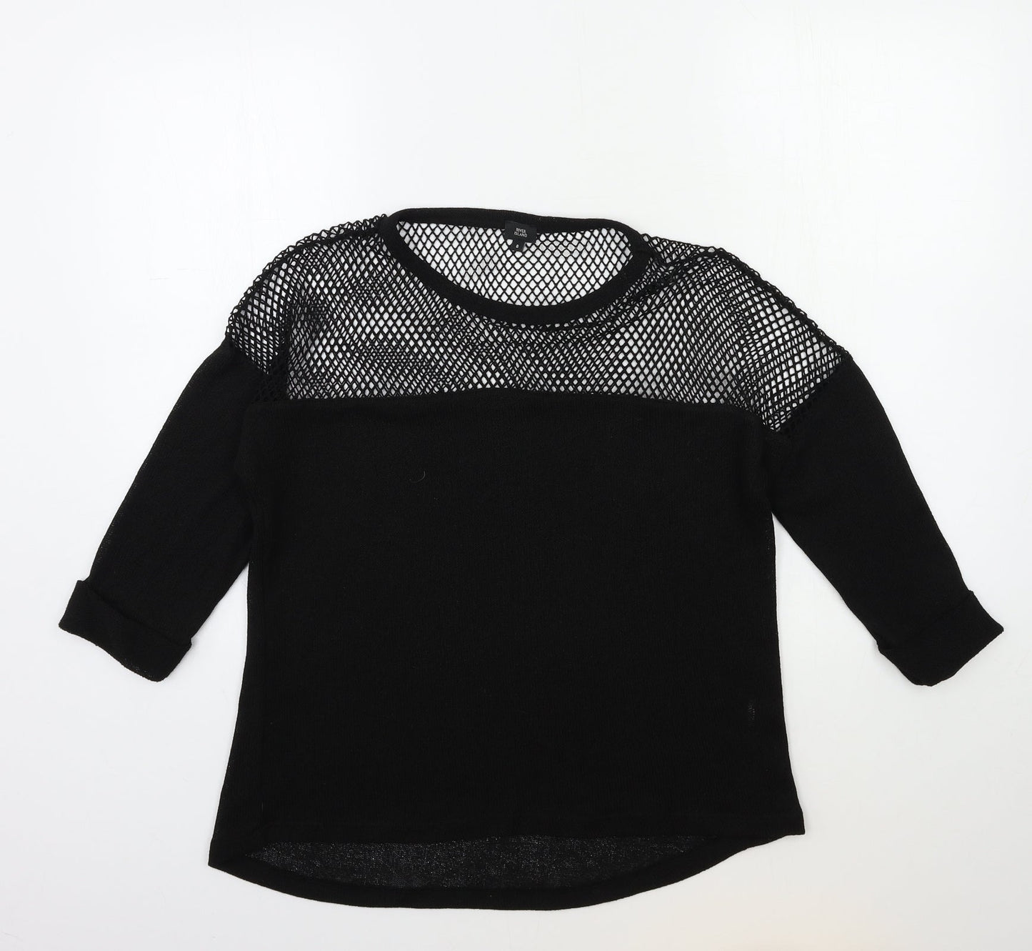 Womens UK Size 8 River Island Black Pullover Jumper