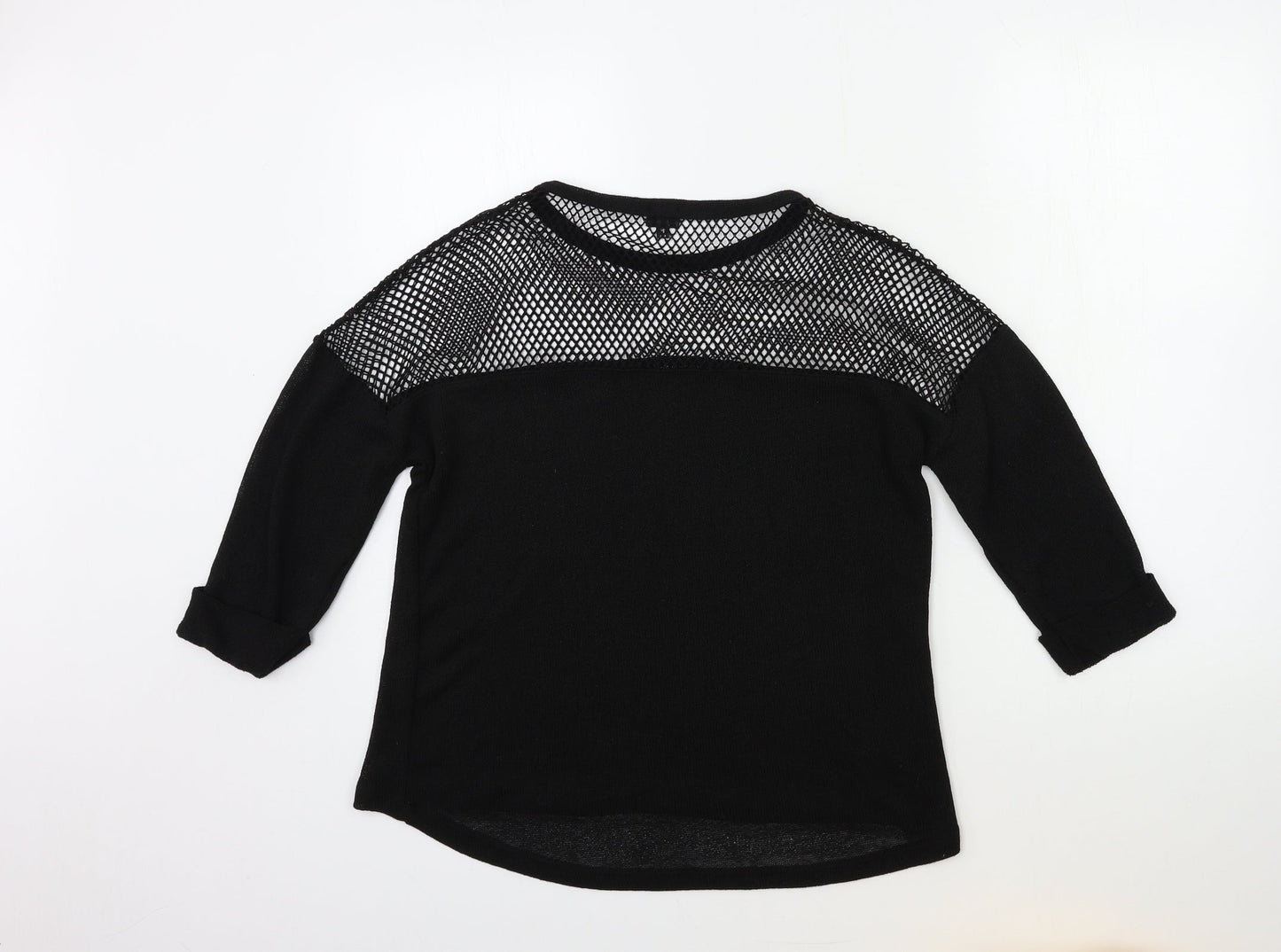 Womens UK Size 8 River Island Black Pullover Jumper