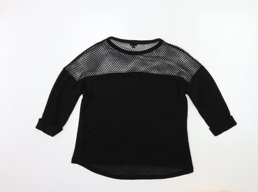 Womens UK Size 8 River Island Black Pullover Jumper