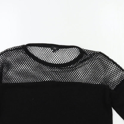 Womens UK Size 8 River Island Black Pullover Jumper