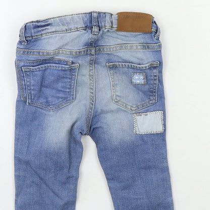 H&M Baby Blue  Denim Cargo Jeans Size 6-9 Months