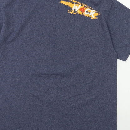 Mens UK Size M Gildan Blue  T-Shirt
