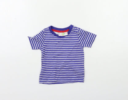 Lily & Jack Baby Blue Striped  Basic T-Shirt Size 6-9 Months