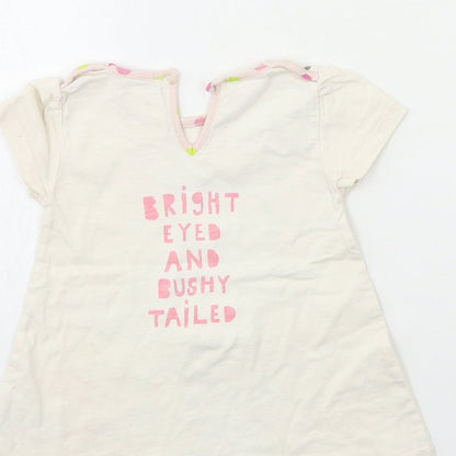 NEXT Baby Beige   T-Shirt Dress  Size 6-9 Months