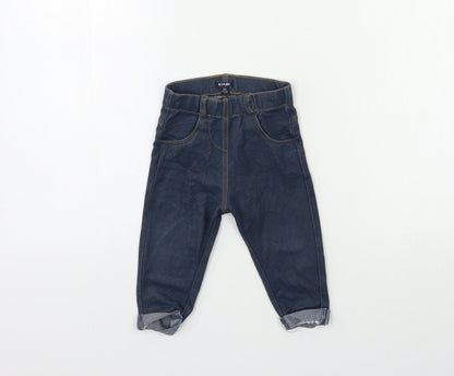 Kiabi Baby Blue  Denim Snow Pants Jeans Size 12 Months