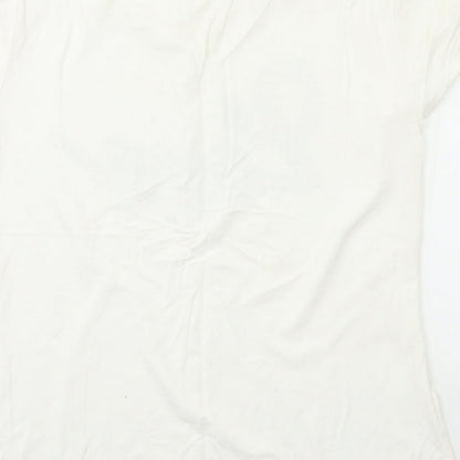 Womens UK Size S H&M White Basic T-Shirt
