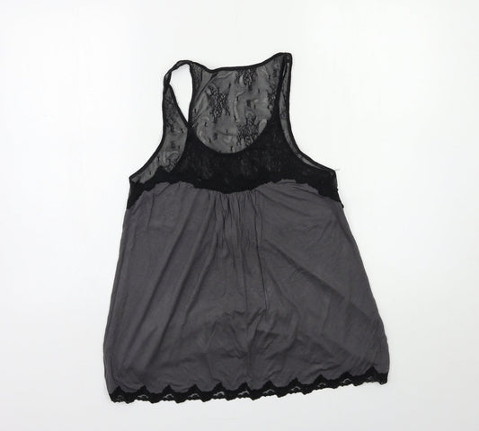 Womens UK Size M Max Studio Grey Basic Tank