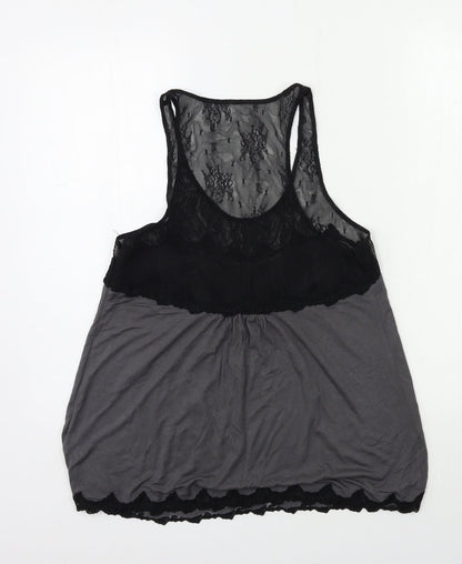Womens UK Size M Max Studio Grey Basic Tank