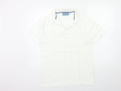 GREENWOOD Mens White    Polo Size M