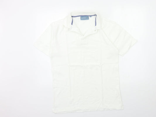 GREENWOOD Mens White    Polo Size M