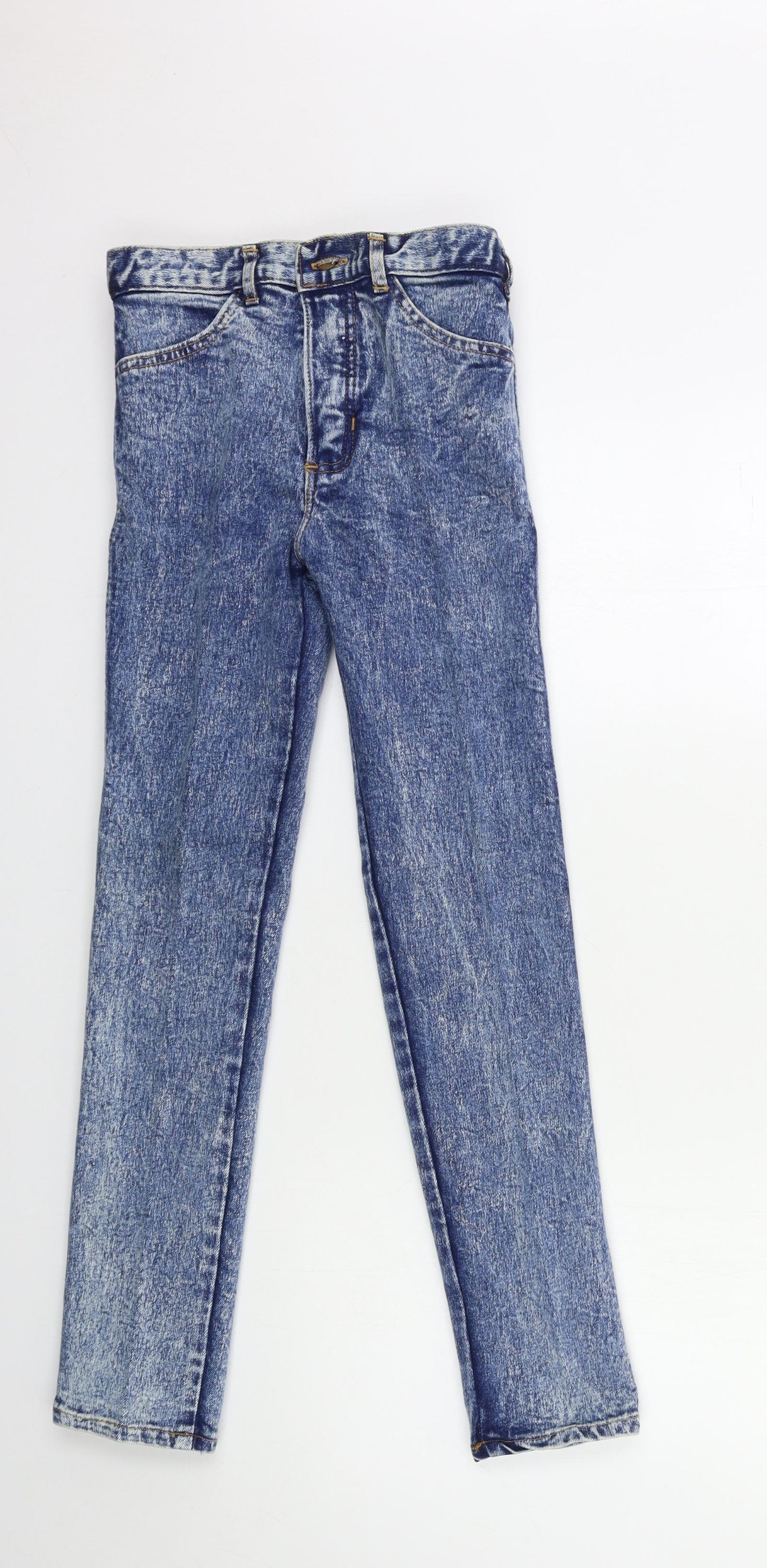 Womens UK Size 26 in Preworn Regular Fit Skinny Blue Jeans