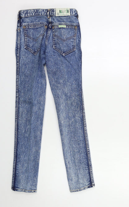Womens UK Size 26 in Preworn Regular Fit Skinny Blue Jeans