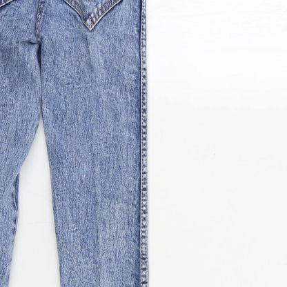 Womens UK Size 26 in Preworn Regular Fit Skinny Blue Jeans