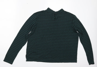 Primark Womens Green Check  Pullover Jumper Size 18