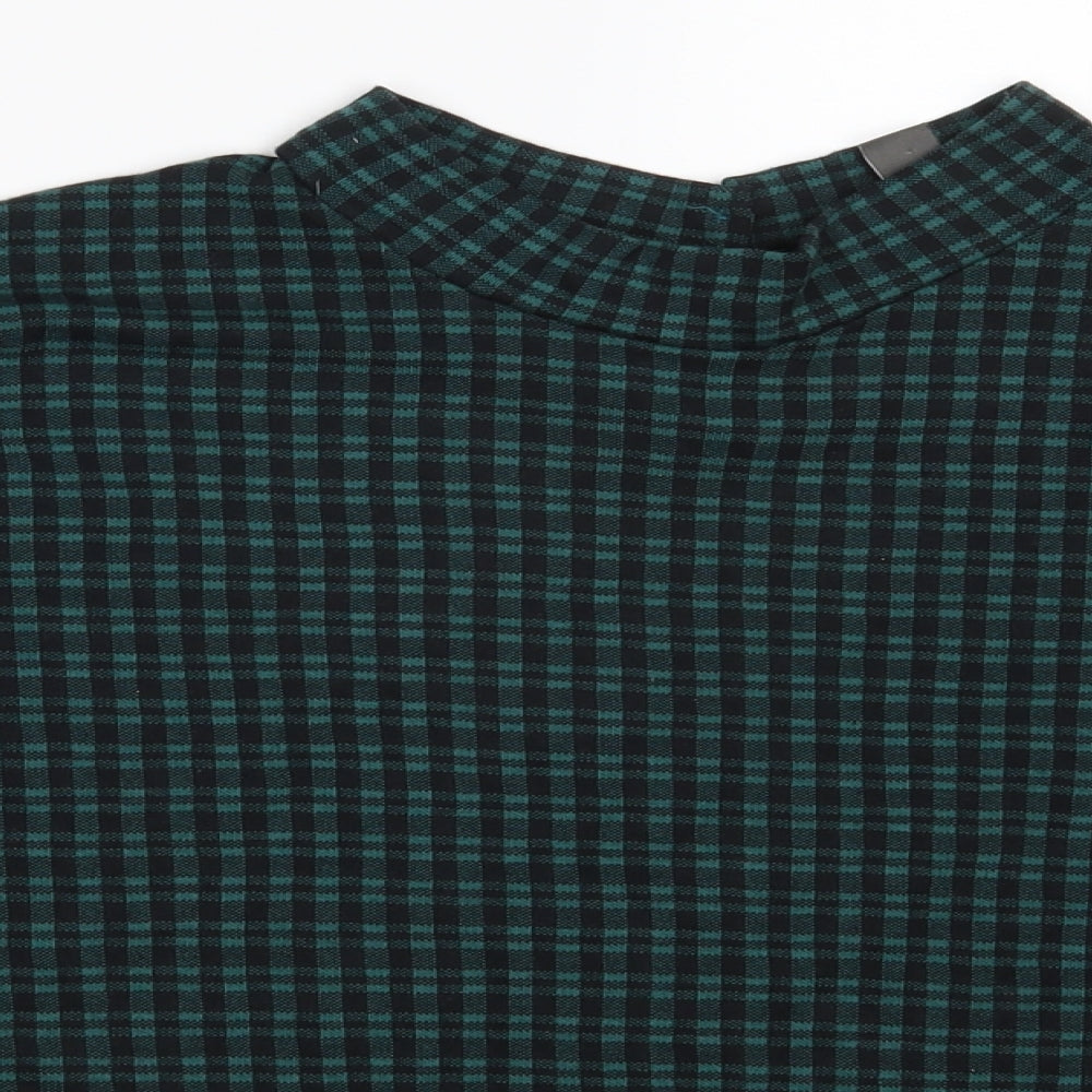 Primark Womens Green Check  Pullover Jumper Size 18