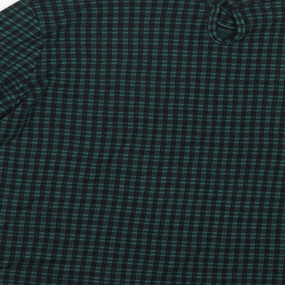 Primark Womens Green Check  Pullover Jumper Size 18