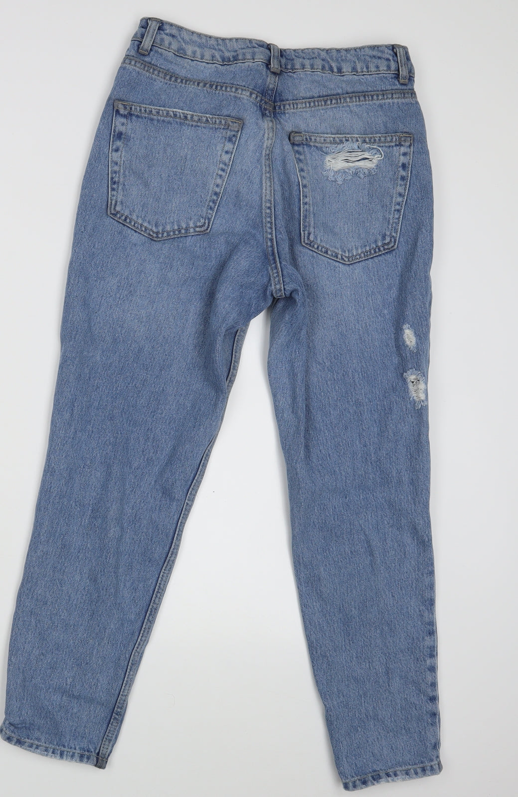 Topshop Womens Blue  Denim Mom Jeans Size 28 in L30 in