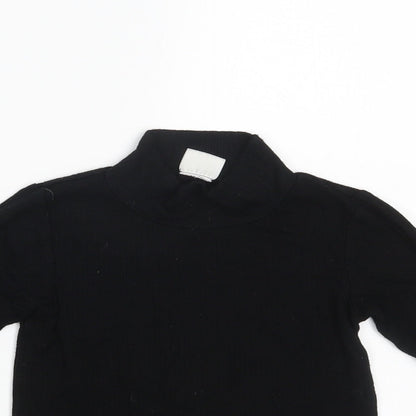 F&F Girls Black   Pullover Jumper Size 9-10 Years