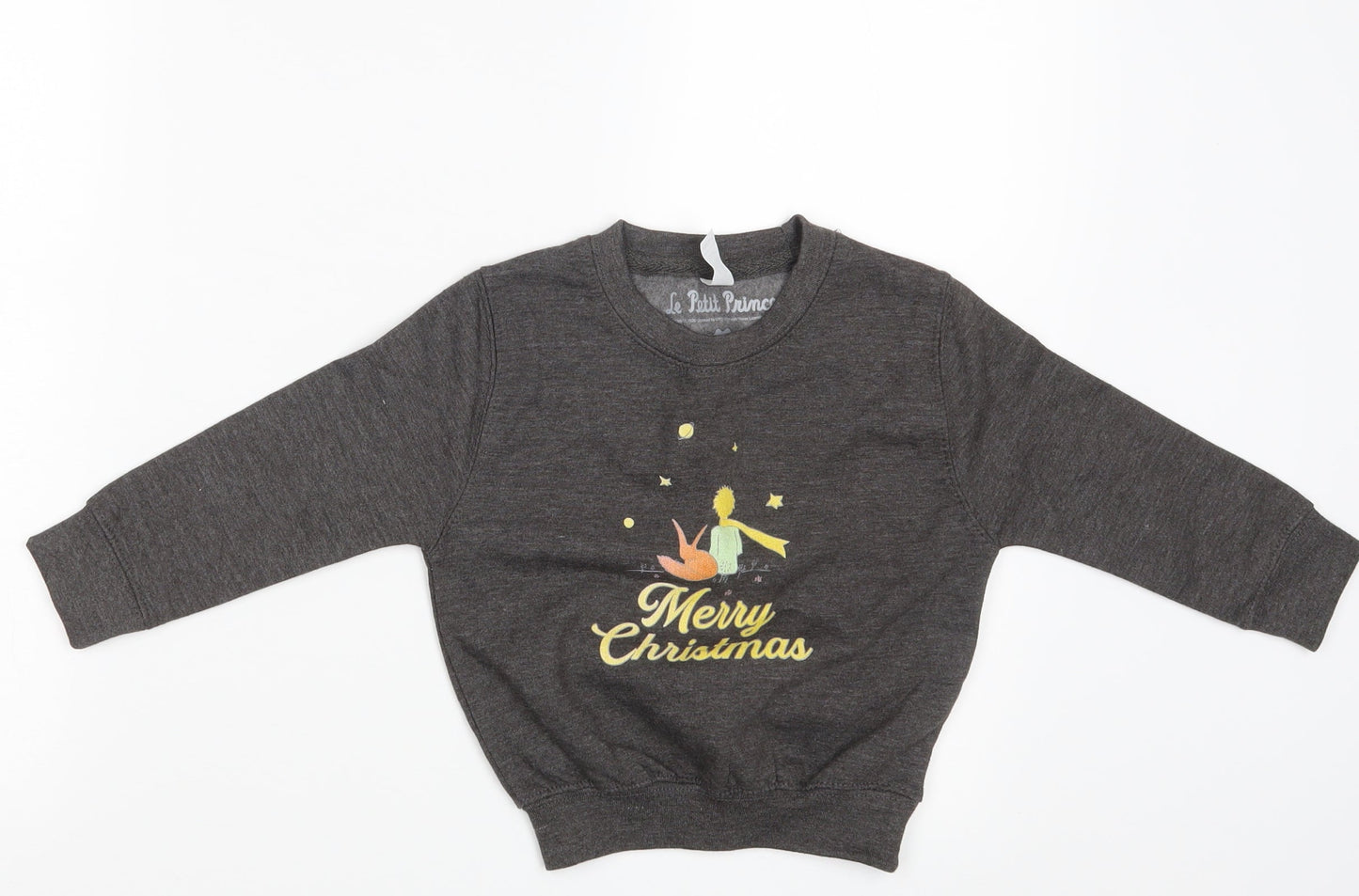 Le Petit Prince Boys Grey   Pullover Jumper Size 3-4 Years  - Seasonal Christmas Festive Holiday