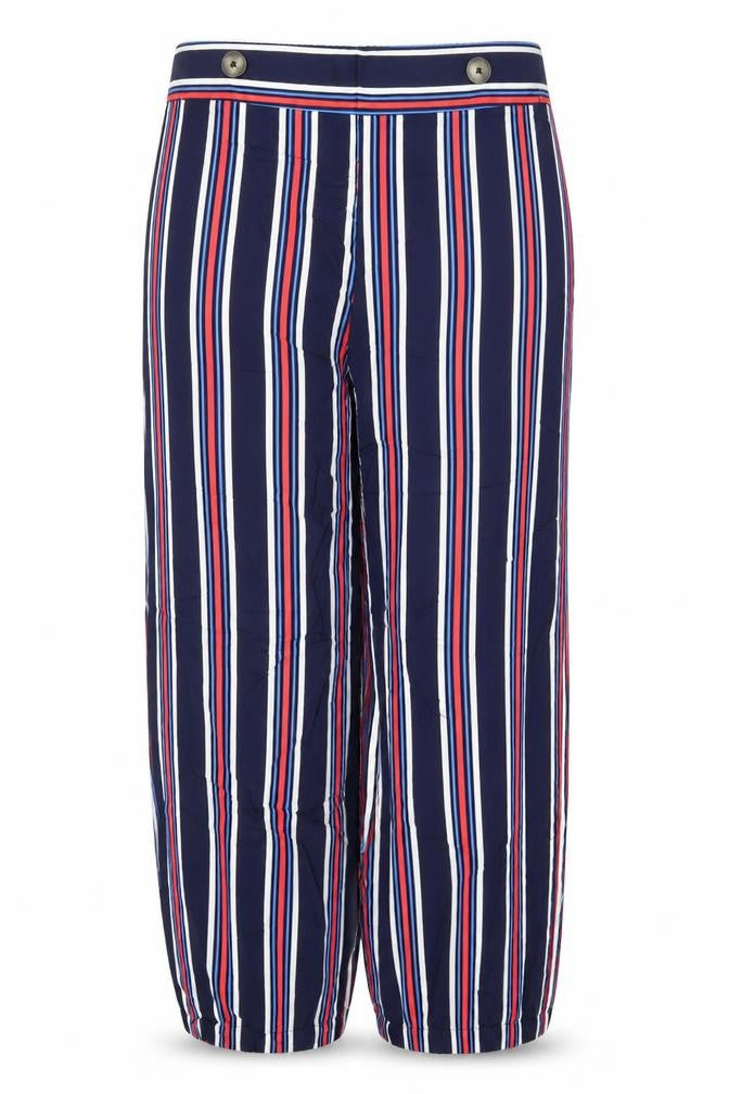 Tu Womens Multicoloured Striped  Bloomer Trousers Size 16 L28 in