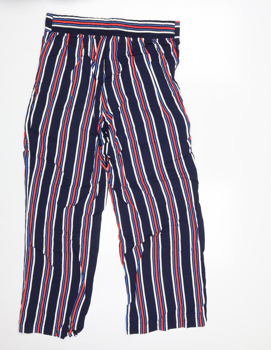 TU Womens Multicoloured Striped  Bloomer Trousers Size 16 L28 in