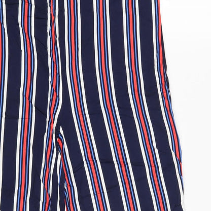 TU Womens Multicoloured Striped  Bloomer Trousers Size 16 L28 in