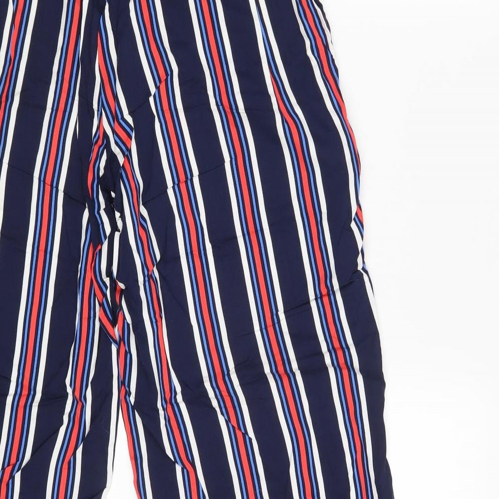 TU Womens Multicoloured Striped  Bloomer Trousers Size 16 L28 in