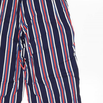 TU Womens Multicoloured Striped  Bloomer Trousers Size 16 L28 in