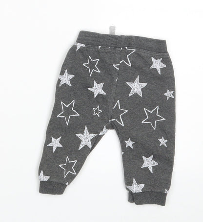 George Baby Grey   Jogger Leggings Size 3-6 Months  - Waist 14in; Inside  leg 7in