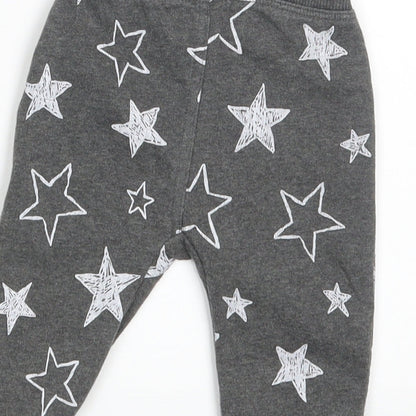 George Baby Grey   Jogger Leggings Size 3-6 Months  - Waist 14in; Inside  leg 7in