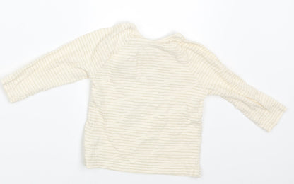 George Baby Ivory Striped  Basic T-Shirt Size 6-9 Months